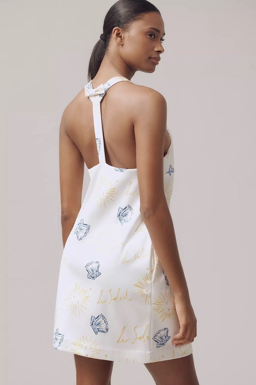 NWT Nephthys Illustrated x Maeve Sleeveless Square-Neck Shift Mini Dress M